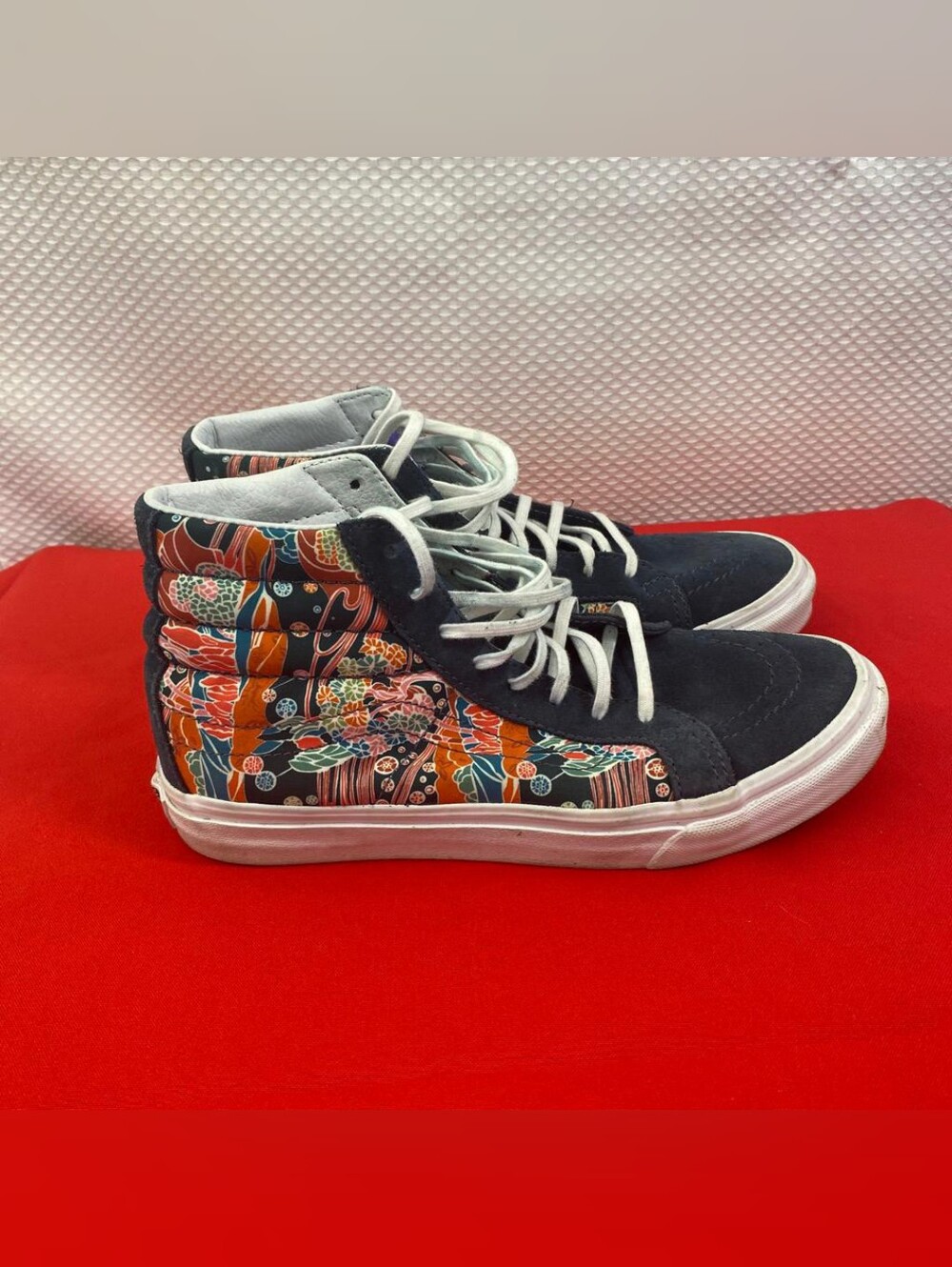 Vans Sk8-Hi Slim Liberty Sea Floral High Top Sneakers Men 6 Women 7.5